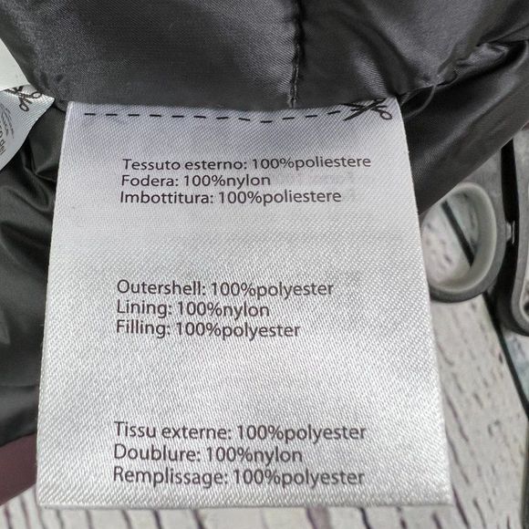 SAVE THE DUCK Women's Hooded Puffer Parka Jacket Raincoat Size 0/XS Purple - Picture 4 of 5